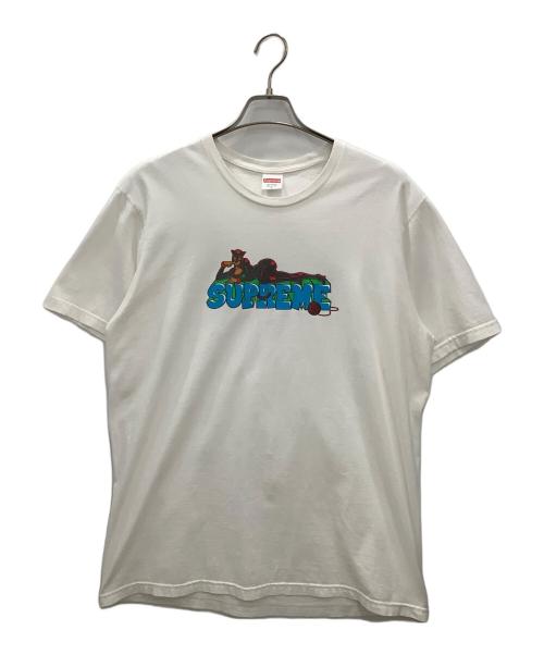 SUPREME（シュプリーム）SUPREME (シュプリーム) 半袖カットソー ホワイト サイズ:Lの古着・服飾アイテム