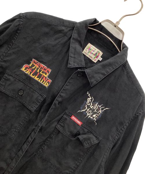Hysteric Glamour（ヒステリックグラマー）Hysteric Glamour (ヒステリックグラマー) 半袖シャツ ブラック サイズ:Mの古着・服飾アイテム