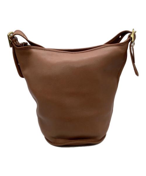 COACH（コーチ）COACH (コーチ) ショルダーバッグ　COACH　OLD COACH　	レザー　ブラウン ブラウンの古着・服飾アイテム