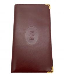 Cartier（カルティエ）の古着「札入れ Cartier マストライン ボルドー」｜ボルドー