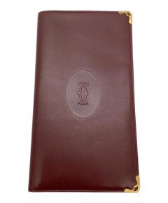 中古・古着通販】Cartier (カルティエ) 札入れ ボルドー｜ブランド