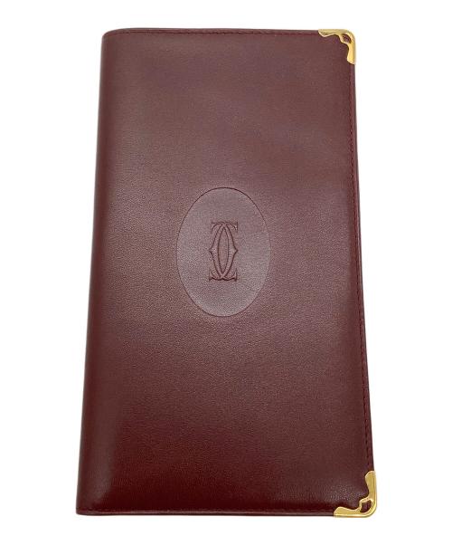 Cartier（カルティエ）Cartier (カルティエ) 札入れ Cartier マストライン ボルドー ボルドーの古着・服飾アイテム