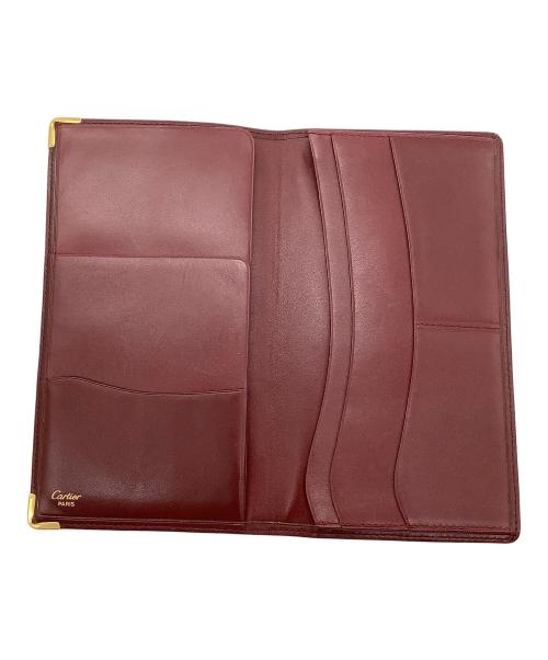 Cartier（カルティエ）Cartier (カルティエ) 札入れ Cartier マストライン ボルドー ボルドーの古着・服飾アイテム