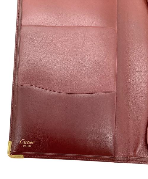 Cartier（カルティエ）Cartier (カルティエ) 札入れ Cartier マストライン ボルドー ボルドーの古着・服飾アイテム