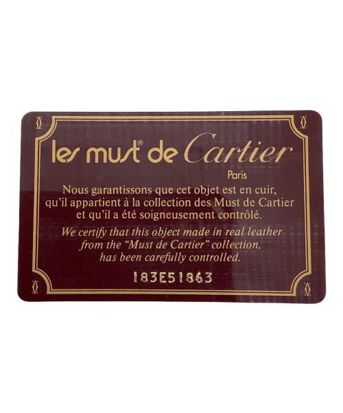 Cartier（カルティエ）Cartier (カルティエ) 札入れ Cartier マストライン ボルドー ボルドーの古着・服飾アイテム