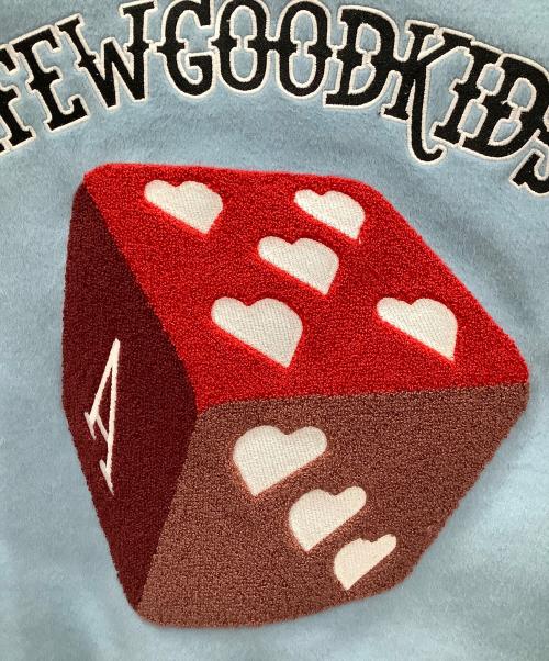 A FEW GOOD KIDS（アフューグッドキッズ）A FEW GOOD KIDS (アフューグッドキッズ) スタジャンA FEW GOOD KIDSスカイブルー×ブラック スカイブルー×ブラック サイズ:SIZE Lの古着・服飾アイテム