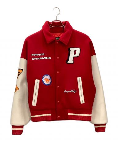 スタジャン 短丈 ヴィンテージ USED ユーズド 古着 L アメカジ レッド赤 1073001951663194_01_3372w.jpeg