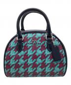 COACHコーチ）の古着「COACH シドニー サッチェル・ハウンドトゥース プリント」