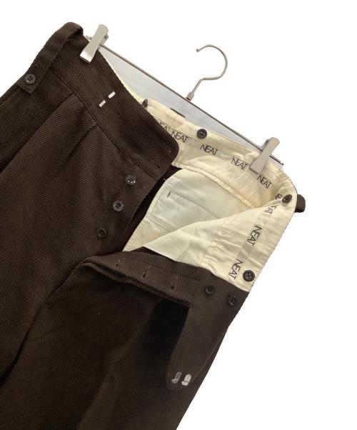 NEAT（ニート）NEAT (ニート) ピケパンツ ブラウン サイズ:Lの古着・服飾アイテム