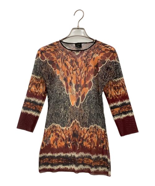 Jean Paul Gaultier FEMME（ジャンポールゴルチエ フェム）Jean Paul Gaultier FEMME (ジャンポールゴルチェフェム) 長袖カットソー オレンジ サイズ:40の古着・服飾アイテム