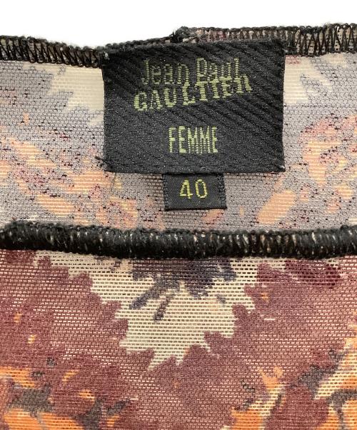 Jean Paul Gaultier FEMME（ジャンポールゴルチエ フェム）Jean Paul Gaultier FEMME (ジャンポールゴルチェフェム) 長袖カットソー オレンジ サイズ:40の古着・服飾アイテム