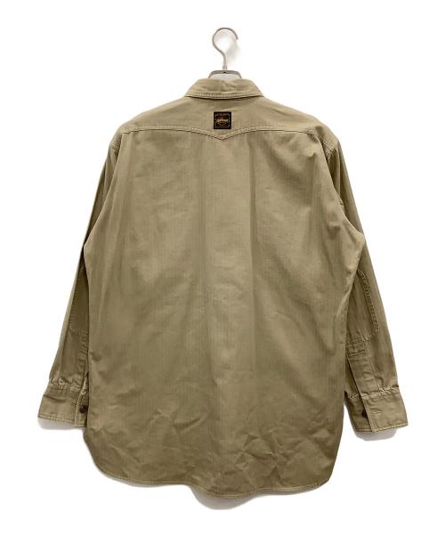 RRL（ダブルアールエル）RRL (ダブルアールエル) プルオーバーシャツRRLベージュ三ツ星タグ ベージュ サイズ:SIZE Mの古着・服飾アイテム