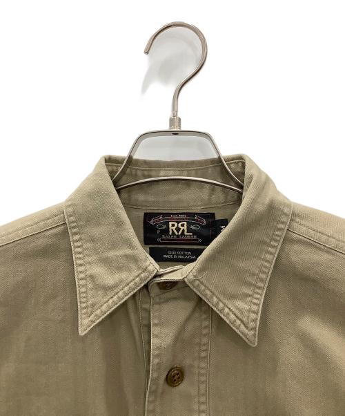 RRL（ダブルアールエル）RRL (ダブルアールエル) プルオーバーシャツRRLベージュ三ツ星タグ ベージュ サイズ:SIZE Mの古着・服飾アイテム
