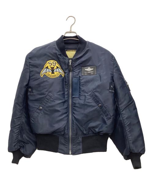 BUZZ RICKSON'S（バズリクソンズ）BUZZ RICKSON'S (バズリクソンズ) フライトジャケットBuzz Rickson's ネイビーCROWNジップ ネイビー サイズ:SIZE 40の古着・服飾アイテム