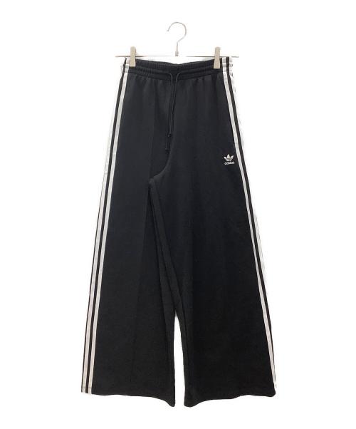 adidas（アディダス）adidas (アディダス) リラックス ワイド レッグ パンツ ブラック サイズ:XSの古着・服飾アイテム