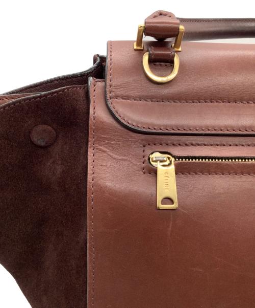 CELINE（セリーヌ）CELINE (セリーヌ) 2WAYバッグCELINEブラウン内ホックヒビ有 ブラウンの古着・服飾アイテム