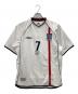 UMBRO（アンブロ）の古着「ゲームシャツUMBROホワイトSIZE M　2002年 イングランド代表 #7 ベッカム」｜ホワイト
