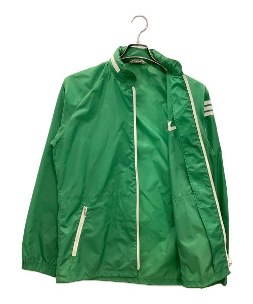 adidas（アディダス）adidas (アディダス) ナイロントラックジャケットadidas グリーンSIZE L 80’s 古着 グリーン サイズ:SIZE Lの古着・服飾アイテム