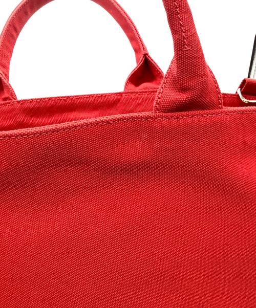 PRADA（プラダ）PRADA (プラダ) 2WAYトートバッグ レッドの古着・服飾アイテム