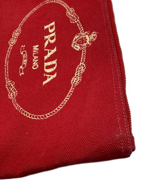PRADA（プラダ）PRADA (プラダ) 2WAYトートバッグ レッドの古着・服飾アイテム