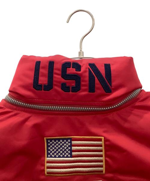 AVIREX（アヴィレックス）AVIREX (アヴィレックス) フライトジャケットAVIREXレッド6102176 レッド サイズ:SIZE Lの古着・服飾アイテム