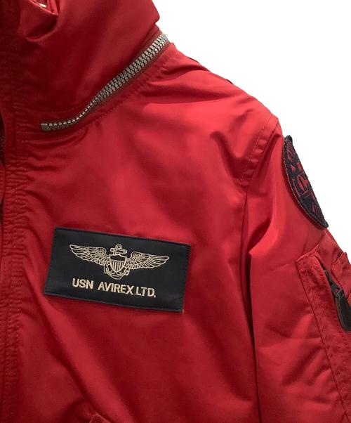 AVIREX（アヴィレックス）AVIREX (アヴィレックス) フライトジャケットAVIREXレッド6102176 レッド サイズ:SIZE Lの古着・服飾アイテム