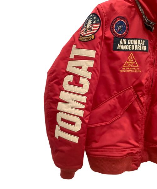 AVIREX（アヴィレックス）AVIREX (アヴィレックス) フライトジャケットAVIREXレッド6102176 レッド サイズ:SIZE Lの古着・服飾アイテム