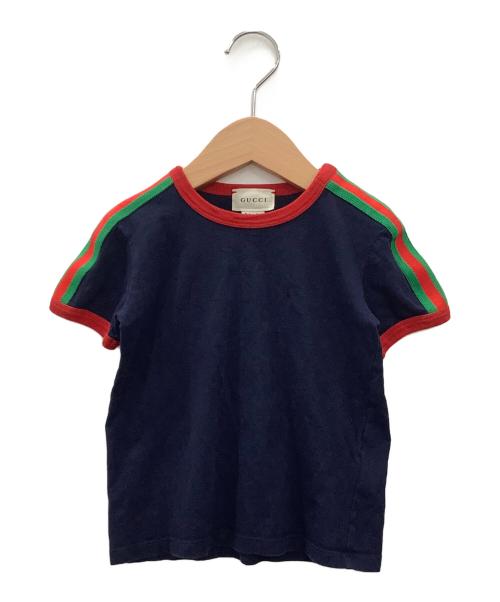 GUCCI（グッチ）GUCCI (グッチ) 半袖カットソー ネイビー サイズ:36の古着・服飾アイテム