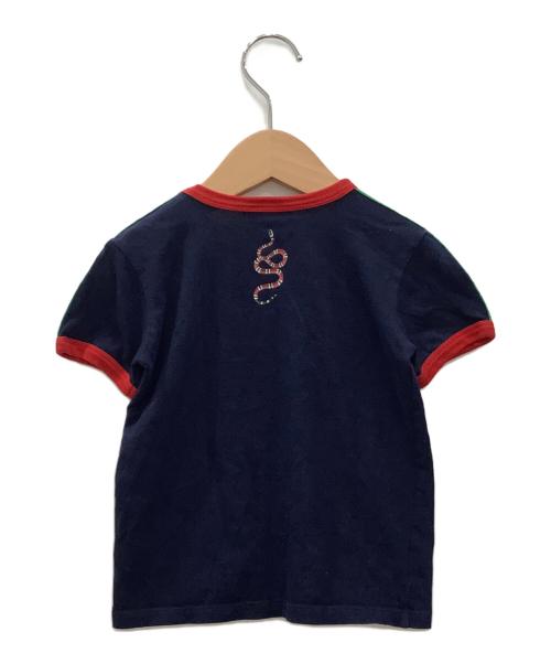 GUCCI（グッチ）GUCCI (グッチ) 半袖カットソー ネイビー サイズ:36の古着・服飾アイテム