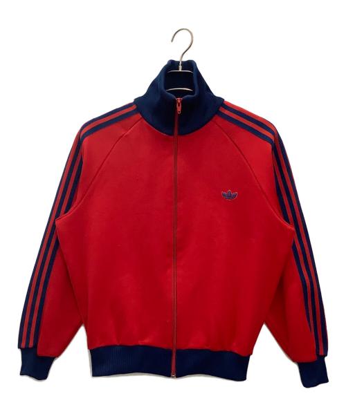 adidas（アディダス）adidas (アディダス) トラックジャケット レッド×ネイビー サイズ:3号の古着・服飾アイテム
