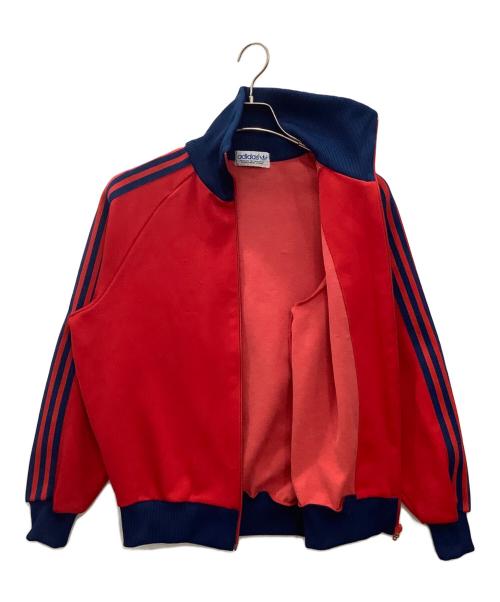 adidas（アディダス）adidas (アディダス) トラックジャケット レッド×ネイビー サイズ:3号の古着・服飾アイテム