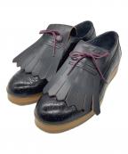 DIESELディーゼル）の古着「ウィングチップシューズDIESELブラック362」｜ブラック