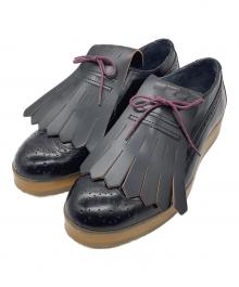 DIESEL（ディーゼル）の古着「ウィングチップシューズDIESELブラック362」｜ブラック