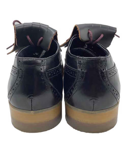 DIESEL（ディーゼル）DIESEL (ディーゼル) ウィングチップシューズDIESELブラック362 ブラック サイズ:SIZE 26cmの古着・服飾アイテム