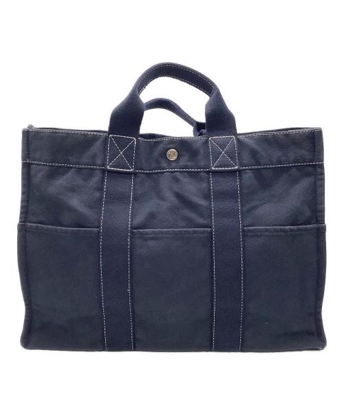 HERMES（エルメス）HERMES (エルメス) トートバッグ ネイビーの古着・服飾アイテム