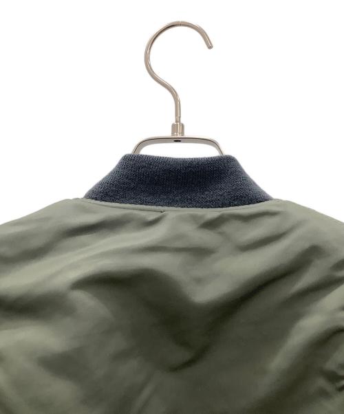ALPHA（アルファ）ALPHA (アルファ) MA-1ジャケット ALPHA セージグリーン リブに小穴有 セージグリーン サイズ:SIZE Lの古着・服飾アイテム