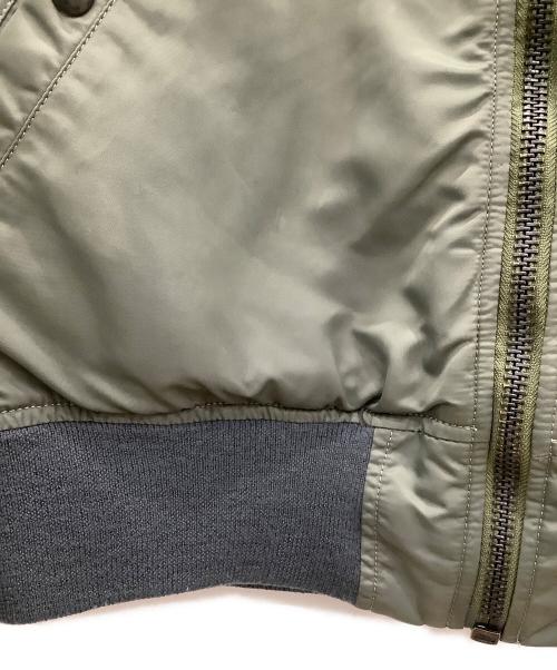 ALPHA（アルファ）ALPHA (アルファ) MA-1ジャケット ALPHA セージグリーン リブに小穴有 セージグリーン サイズ:SIZE Lの古着・服飾アイテム