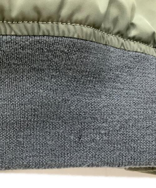 ALPHA（アルファ）ALPHA (アルファ) MA-1ジャケット ALPHA セージグリーン リブに小穴有 セージグリーン サイズ:SIZE Lの古着・服飾アイテム
