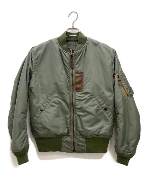 SKULL FLIGHT（スカルフライト）SKULL FLIGHT (スカルフライト) MA-1ジャケットSKULL FLIGHTセージグリーン セージグリーン サイズ:SIZE M (38)の古着・服飾アイテム