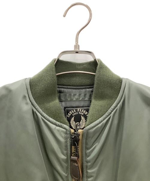 SKULL FLIGHT（スカルフライト）SKULL FLIGHT (スカルフライト) MA-1ジャケットSKULL FLIGHTセージグリーン セージグリーン サイズ:SIZE M (38)の古着・服飾アイテム