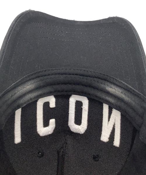 DSQUARED2（ディースクエアード）DSQUARED2 (ディースクエアード) キャップ　DSQUARED2　S82BC4001　ブラック ブラックの古着・服飾アイテム