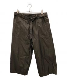 KAPTAIN SUNSHINE（キャプテンサンシャイン）の古着「Cotton-Silk Naval Wrap Trousers」｜ブラウン