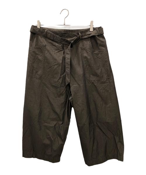 KAPTAIN SUNSHINE（キャプテンサンシャイン）KAPTAIN SUNSHINE (キャプテンサンシャイン) Cotton-Silk Naval Wrap Trousers ブラウンの古着・服飾アイテム