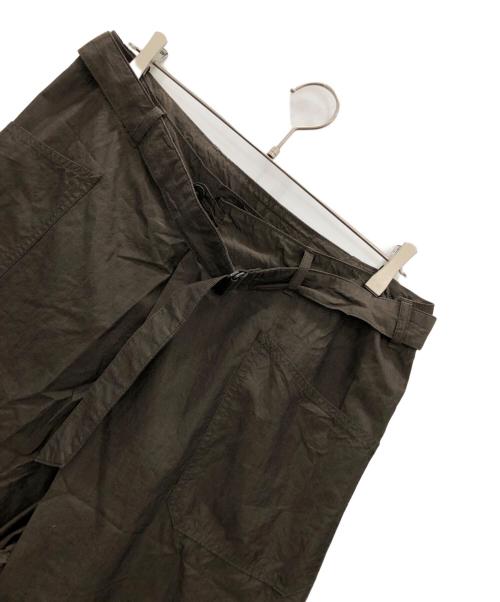 KAPTAIN SUNSHINE（キャプテンサンシャイン）KAPTAIN SUNSHINE (キャプテンサンシャイン) Cotton-Silk Naval Wrap Trousers ブラウンの古着・服飾アイテム