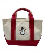 L.L.Beanエルエルビーン）の古着「ハンドバッグ」｜アイボリー×レッド