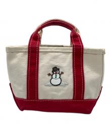 L.L.Bean（エルエルビーン）の古着「ハンドバッグ」｜アイボリー×レッド