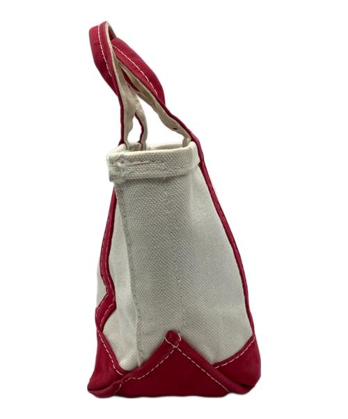 L.L.Bean（エルエルビーン）L.L.Bean (エルエルビーン) ハンドバッグ アイボリー×レッドの古着・服飾アイテム