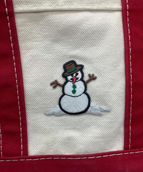 L.L.Bean（エルエルビーン）L.L.Bean (エルエルビーン) ハンドバッグ アイボリー×レッドの古着・服飾アイテム