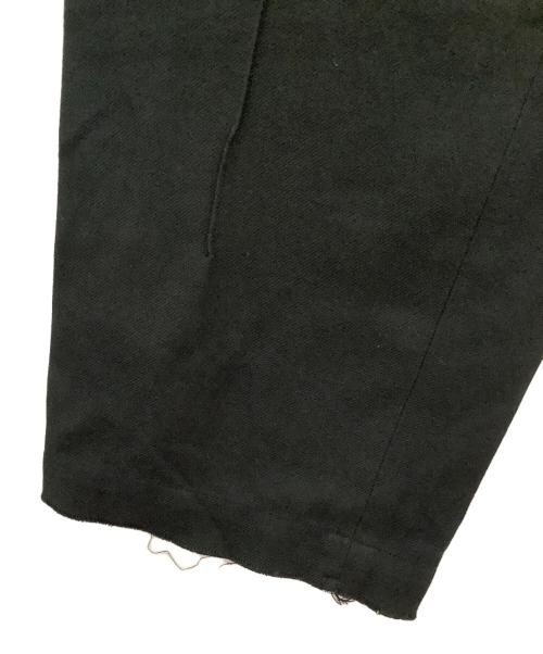 BED J.W. FORD（ベッドフォード）BED J.W. FORD (ベッドフォード) Cotton/Cashmere tapered trousers ブラックの古着・服飾アイテム