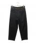 BED J.W. FORD（ベッドフォード）の古着「Cotton/Cashmere tapered trousers」｜ブラック
